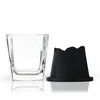 2-piece Glacier Mountain Ice Mold with a Whiskey Glass Set Viski®