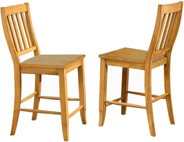 Sunset Trading Oak Selections School House 24" Barstool