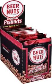 Beer Nuts Peanuts 3oz Counter Display – Perfect Snack for Bars & Lounges