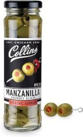 4.5 oz. Pimento Manzanilla Cocktail Olives by Collins