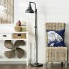 65" Distressed Metal Task Floor Lamp