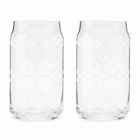 Nordic Knit Pint Glass Set By Foster & Rye