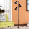 64-inch Black 3-Light Tree Lamp Spotlight Floor Lamp