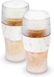 Chill in Style: Beer FREEZE™ in Marble (Set of 2) by HOST®