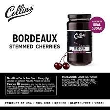 10 oz. Stemmed Bordeaux Style Cherries