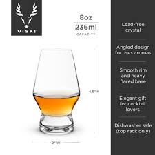 Indulge in Luxury: Footed Crystal Scotch Glasses by Viski