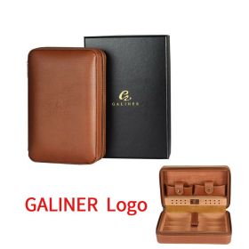 GALINER Travel Humidor - Cedar Wood & Leather