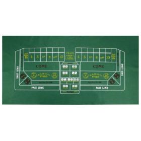 Roulette & Craps 2-Sided Casino Felt Layout