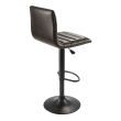 Holly Adjustable Swivel Bar Stool - Black Base