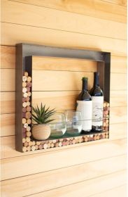 Metal Wall Bar And Cork Holder