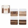 Marble & Acacia Coaster Set by Twine®