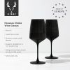 Reserve Nouveau Smoke Gray Crystal Wine Glasses by Viski