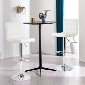 Set of 2 Modern Adjustable Height Bar Stools