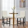 Set of 2 Modern Kitchen Dining & Barstools w/ Black Wood Legs