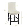 Set of 2 Modern Kitchen Dining & Barstools w/ Black Wood Legs