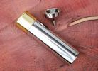 Shotgun Cartridge Liquor Flask. English Pewter 4oz