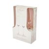 Sophisticated Rose Crystal Champagne Flute Set by Twine