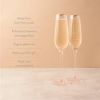 Sophisticated Rose Crystal Champagne Flute Set by Twine