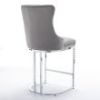 Velvet Chrome Bar Stools: Modern Elegance and Comfortable Seating