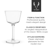 Viski Angled Crystal Nick & Nora Glasses: Timeless Elegance for Classic Cocktails