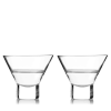 Viski Heavy Base Crystal Martini Glasses - A Toast to Sophistication