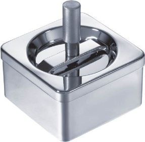 Visol Square Stainless Steel Push-Down Ashtray – Sleek, Durable, and Mess-Free!