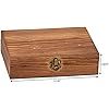 Wood Box with Tongs, 9 Whiskey Stones & Pouch