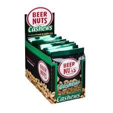 Beer Nuts Cashews 2oz Counter Display – Perfect Snack for Bars & Lounges