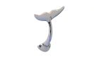 Chrome Decorative Whale Tail Hook 5""