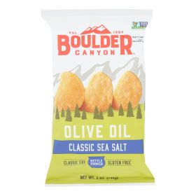 Boulder Canyon - Kettle Chips - Olive Oil - Case Of 12 - 5 Oz.