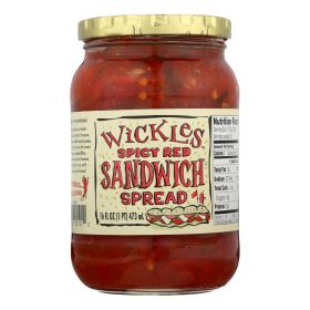 Wickle's Spicy Red Sandwich Spread - Case Of 6 - 16 Fz