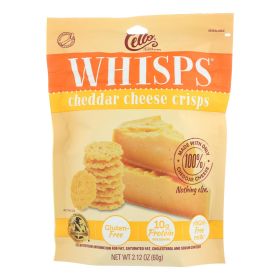 Cello Cheddar Cheese Whisps - Case Of 12 - 2.12 Oz