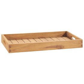 Serving Tray 23.6"x13.8" Solid Wood Teak