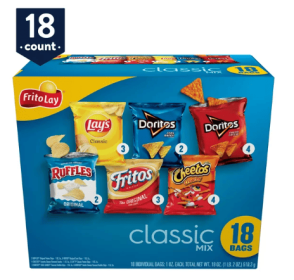 Frito-Lay Snacks Classic Mix Variety Pack; 1 oz; 18 Count