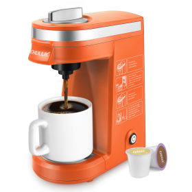 CHULUX Single Serve Coffee Maker, Orange