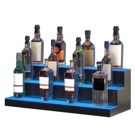 VEVOR LED Lighted Liquor Bottle Display Bar Shelf 30"