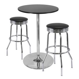 Summit 3-Pc Pub Table Set; 28" Table and 2 Stools