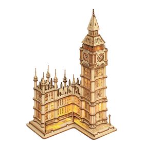 Robotime Rolife DIY 3D Big Ben Famous Building Wooden Puzzle