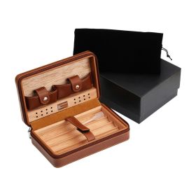 Luxury Cigar Humidor With Lighter and Cutter