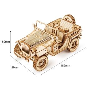 Robotime ROKR Army Jeep Car 3D Wooden Puzzle