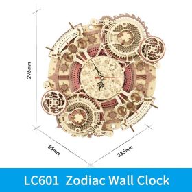 Robotime ROKR Zodiac Wall Clock: Craft Time and Celestial Beauty.