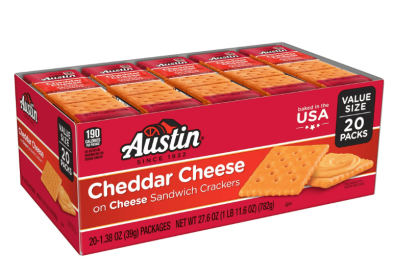 Austin Cheddar Cheese on Sandwich Crackers