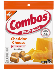 Combos Baked Stuffed Cheddar Cheese  Pretzel Snacks, 13.5 oz Bag