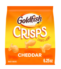 Goldfish Baked Cheddar Cheese Crisps 6.25 oz Bag