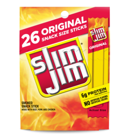 Slim Jim Original Flavor Smoked Meat Sticks, Snap Into Bold Flavor Anytime, Anywhere