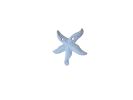 Rustic Whitewashed Cast Iron Wall Mounted Decorative Metal Starfish Hook 4'