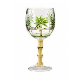 Palm Tree Plastic Wine Glasses Set of 4 (16oz)