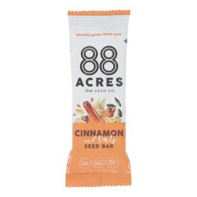 88 Acres - Oats And Cinnamon Seed Bars -  - Case Of 9 - 1.6 Oz.