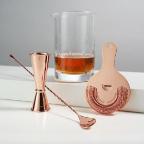 4-Piece Copper Mixologist Barware Set by Viski