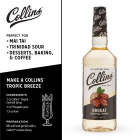 32 oz. Orgeat Cocktail Syrup by Collins